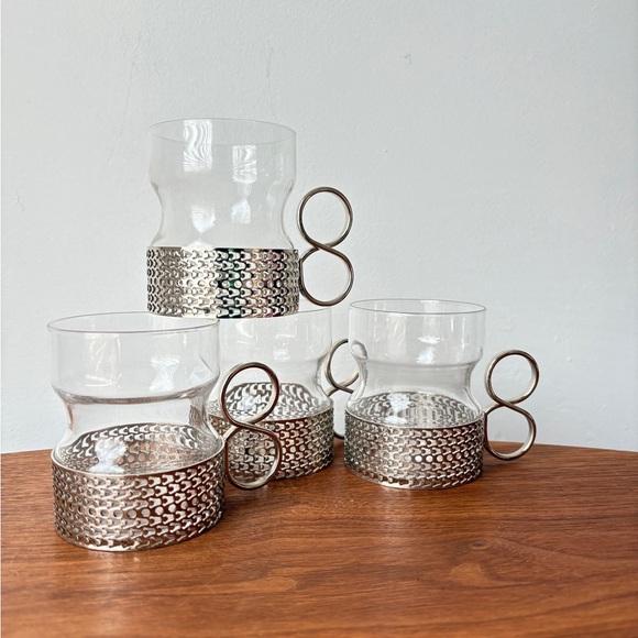 Iittala Tsaikka Finland Tea Glasses Timo Sarpaneva 1957 Mid Century Modern Cups - Picture 7 of 14